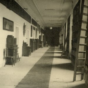 Das Salzburger Landesarchiv in St. Peter, 1940er Jahre © Archiv der Erzabtei St. Peter