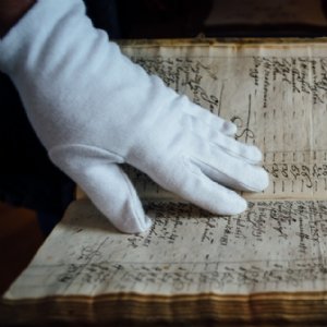 Rechnungsbücher im Archiv St. Peter, 18. Jh. © Michael Brauer