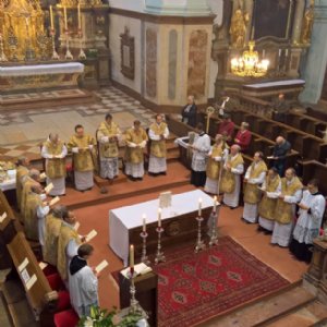 Beim Pontifikalamt © Erzabtei