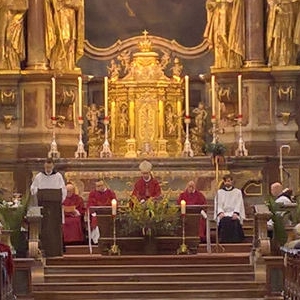 Palmsonntag: Feier der Eucharistiefeier © Erzabtei
