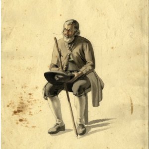 Pilger, P. Alois Stubhahn OSB, 19. Jahrhundert 1. Hälfte, G 2408 © Kunstsammlungen der Erzabtei St. Peter