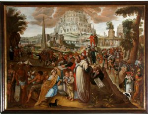 Museum St. Peter, Turmbau zu Babel, Johann Überlender, 1656, M 825 © Kunstsammlungen der Erzabtei St. Peter