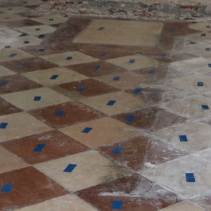 06.10.2018 Marmorboden wird markiert © Erzabtei