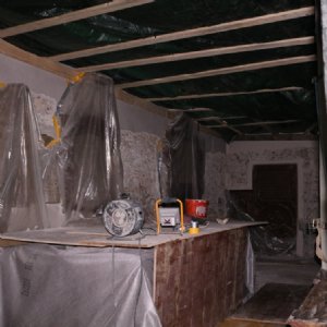 20.10.2018 In der Seitenkapelle wird gearbeitet © Erzabtei