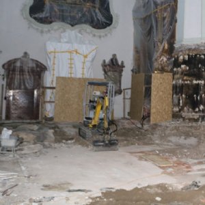 10.11.2018 Grabungen im Altarraum © Erzabtei