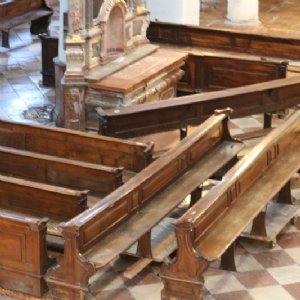 September: erste Arbeiten in der Stiftskirche © Erzabtei