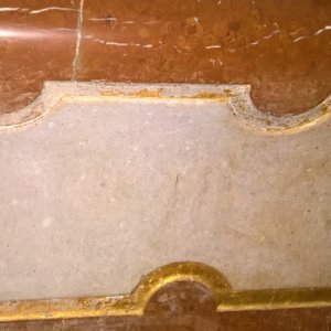 14.01.2019 - Vergoldung bei Seitenaltar vorher. © Erzabtei