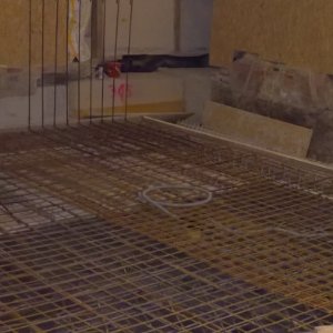 31.01.2019 - Boden über der neuen Äbtegruft wird betoniert © Erzabtei