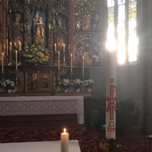 Osterstimmung nach der Osternacht © Erzabtei