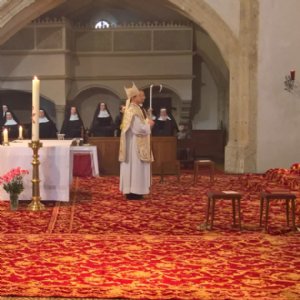 Ende des Pontifikalgottesdienstes mit dem "Halleluja" aus dem Messias von Händel © Erzabtei