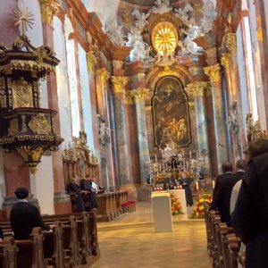 Bei der Vesper in der Stiftskirche Altenburg © Erzabtei
