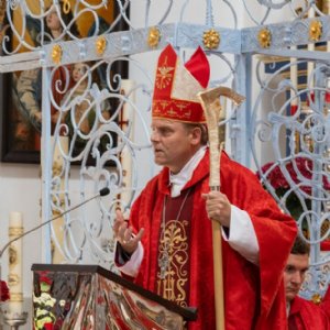 Weihbischof Florian Wörner bei der Predigt © Erzabtei