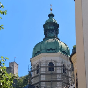 25.06.2019 - Die Kuppel wird eingerüstet © Erzabtei