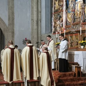 Viele Mitbrüder und Schwestern sind gekommen um den Hl. Benedikt zu feiern. © Erzabtei