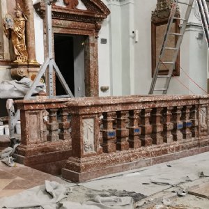 24.08.2019 - Abgang zur Krypta ist fertig. © Erzabtei