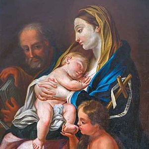 Bild der Heiligen Familie in der Frauenkapelle