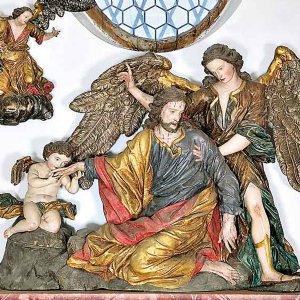 Pfarrkirche Köstendorf: Ölberggruppe von Paul Mödlhammer