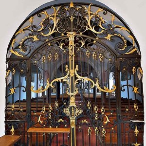 Pfarrkirche Köstendorf: Rokoko-Eisengitter von Philipp Hinterseer, 1776
