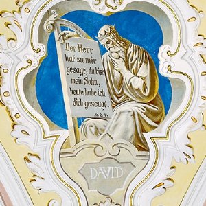 Pfarrkirche zum hl. Laurentius: Deckengemälde David