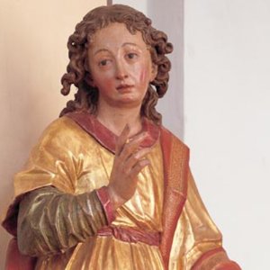 Pfarrkirche St. Elisabeth: Kreuzgruppe (um 1620), Johannes