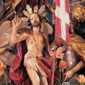 Pfarrkirche St. Elisabeth: Jesus-Bilder, Auferstandener Christus