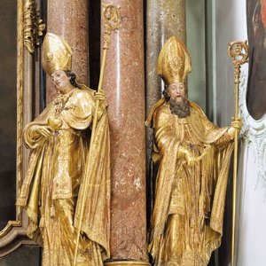 Figuren des hl. Vitalis und des hl. Amandus