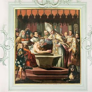 Der hl. Rupert tauft den Bayernherzog Theodo