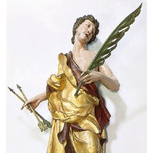 Konsolfigur des hl. Sebastian