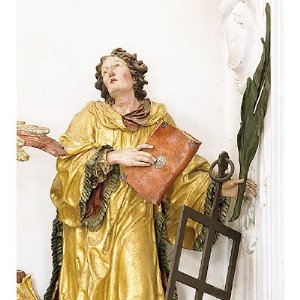 Konsolfigur des Erzmärtyrers Laurentius