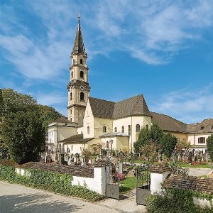 Friedhof mit Stiftskirche und Propstei, heute Stiftsmuseum
