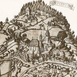 Detail aus der Stadtansicht des Andreas Faistenberger von 1620