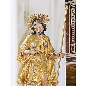 Konsolstatue des hl. Rochus