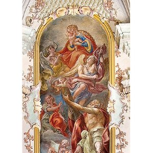 Hl. Andreas als Fürsprecher der Stadt, Liebfrauenkirche „Christus am Ölberg“ über dem südlichen Turmportal