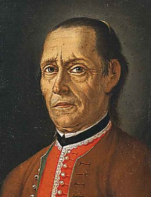 Baumeister Andre Hueber, barockes Porträt im Dechanthof