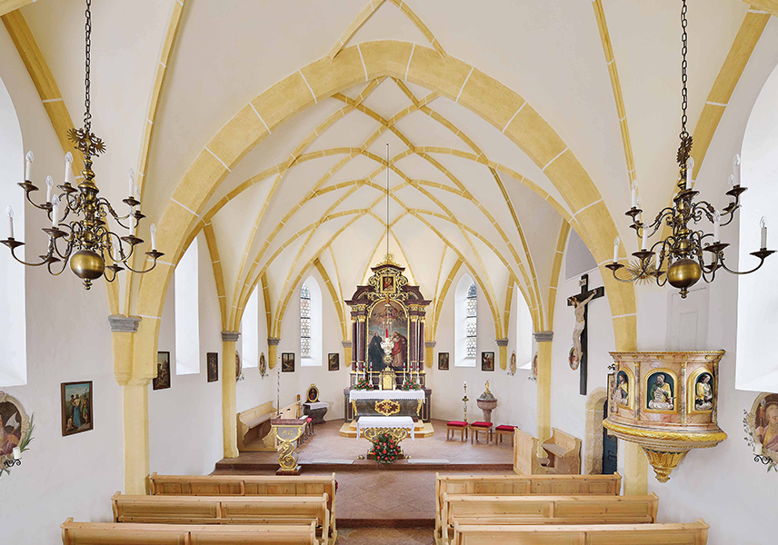 Pfarrkirche St. Ägidius in Schwendt, Innenansicht