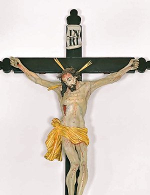 Barockes Kruzifix aus dem Jahr 1717