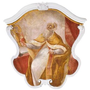 Deckenbilder: Der heilige Augustinus, Deckenbild im Chor