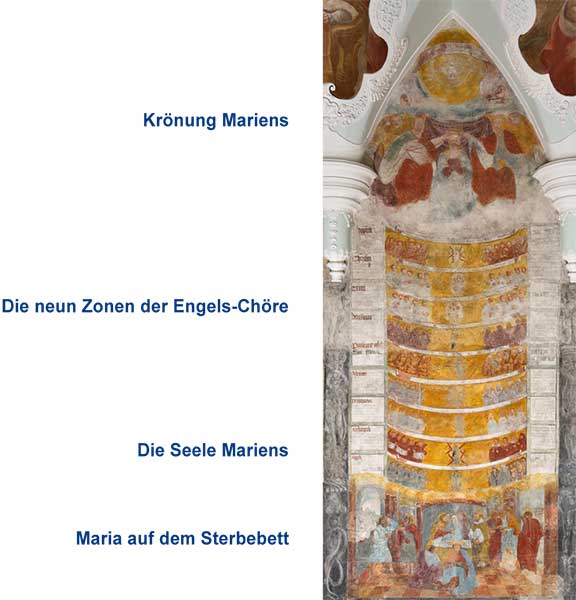 Wandmalerei 2. Feld: Glorie Mariens