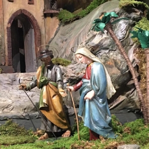 Krippe Stiftskirche - Herbergsuche 2 © Erzabtei