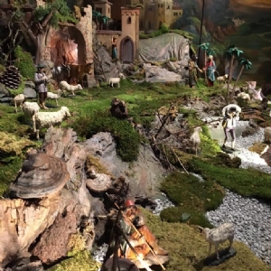 Krippe Stiftskirche - Herbergsuche 3 © Erzabtei