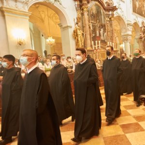 Feierliche Profess von Frater Placidus am 11. Juli 2021