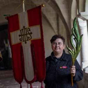 Auszug mit dem Auferstandenen - Christi Himmelfahrt 2022 © P. Alkuin