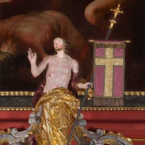 Dorfbeuern, barocke Statuette des Auferstandenen, um 1693