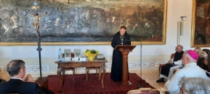 Erzabt Korbinian Birnbacher als Festredner in Stift Heiligenkreuz © Erzabtei St. Peter