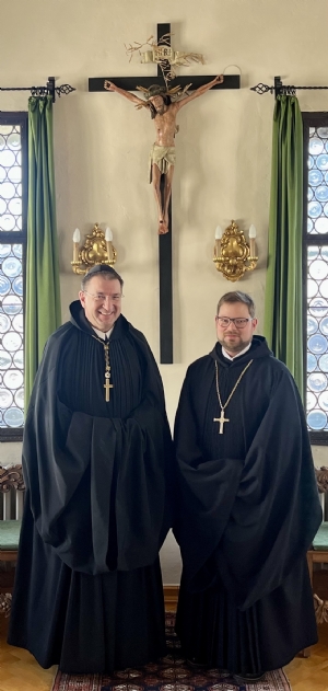 Erzabt Korbinian und Erzabt Jakob © Erzabtei