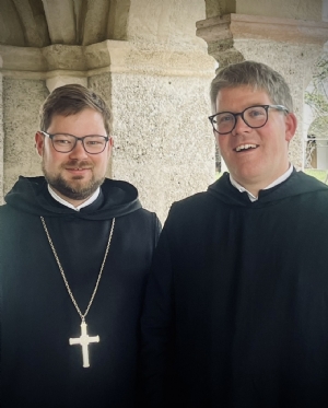 Erzabt Jakob und P. Prior Virgil © Erzabtei