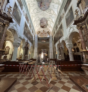 Einbau Hauptorgel - 1 © Erzabtei