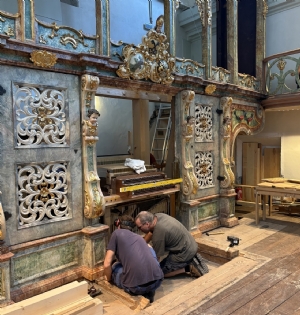 Einbau Hauptorgel - 2 © Erzabtei