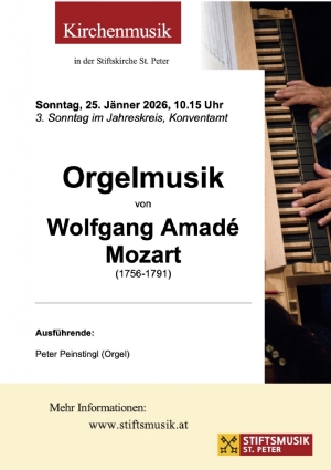 Musikprogramm - 25. Jänner 2026 © Stiftsmusik