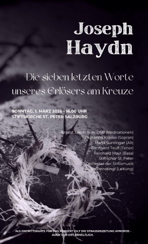 Einladung - Fastenkonzert 2026 © Stiftsmusik